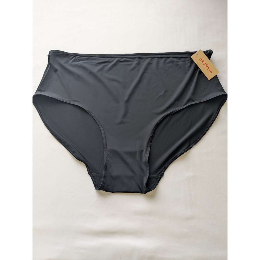 ThirdLove Microfiber Briefs Women 2X Anthracite Grey Full Coverage High Rise